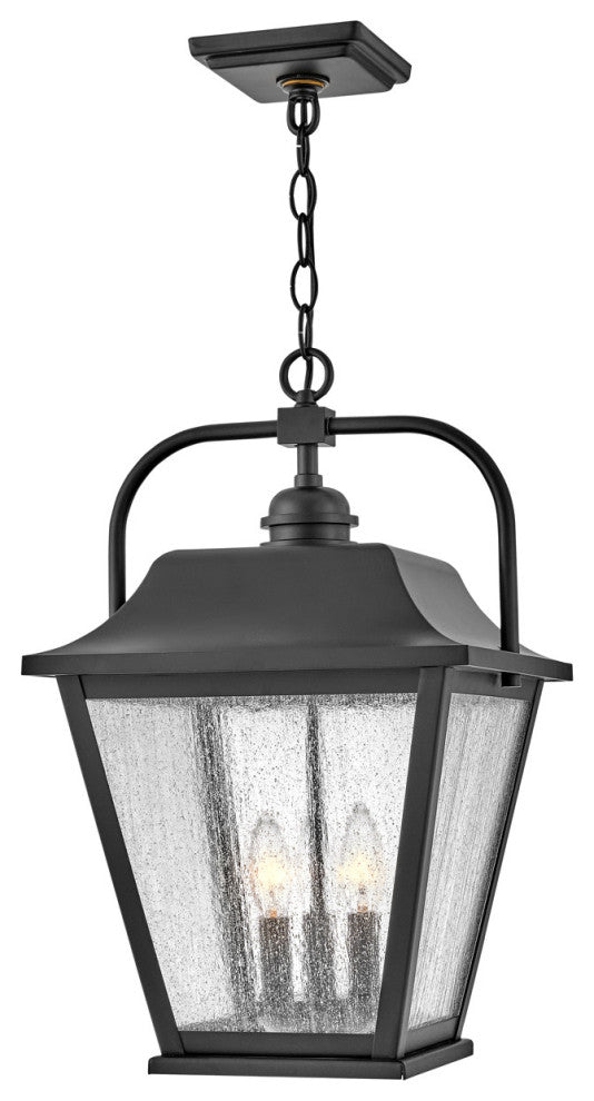 Hinkley Lighting 10012 Kingston 3 Light 12"W Taper Candle Pendant - Black