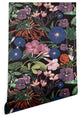 Deny Designs CayenaBlanca Floral Symphony Wallpaper, Black, 2'x10'