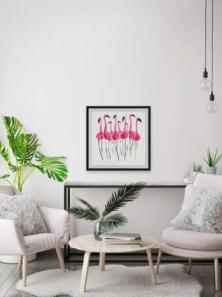 "Flamboyance" Framed Painting Print, 18"x18"
