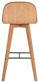 Scandinavian Napoli Leather Barstool Tan - Brown