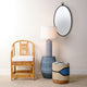 Vivian Table Lamp, Blue and White Ceramic