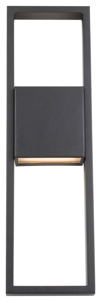 Archetype 24" LED Centered Indoor and Outdoor Wall Light 3000K, Black