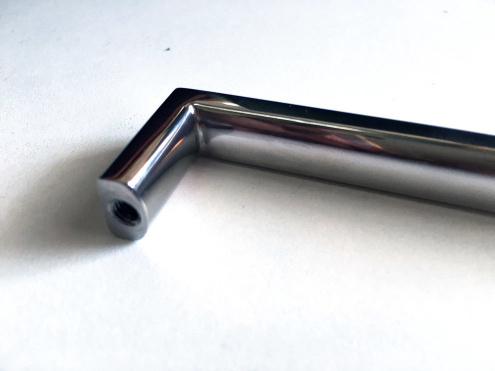 Celeste Slim Pull Cabinet Handle Polished Chrome Solid Stainless Steel, 5"