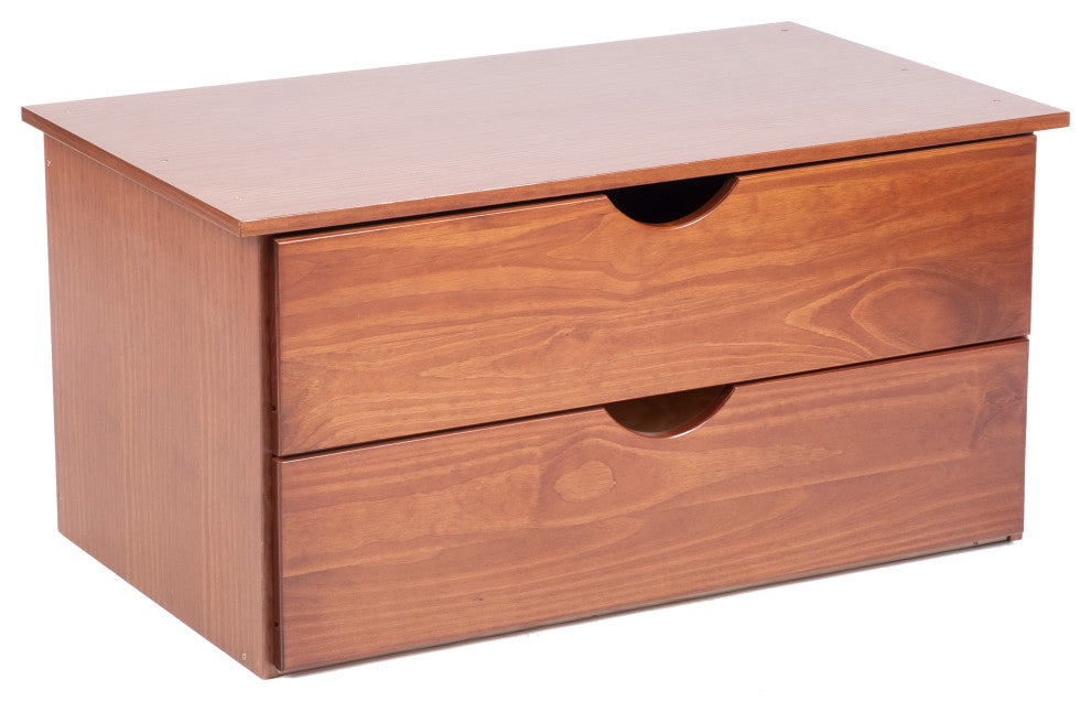 100% Solid Wood Kyle 2-Drawer Internal Unit, Mocha
