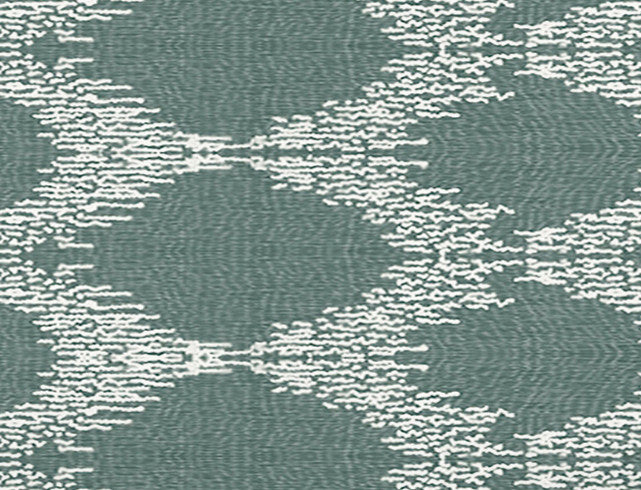 Mudcloth,Geometric Print Bath Towel,Green, 28 x 58"