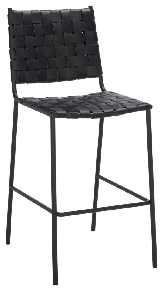 Safavieh Bahari Woven Counter Stool, Black