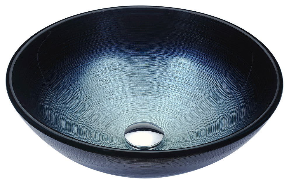 ANZZI Gardena Series Deco-Glass Bathroom Vessel Sink