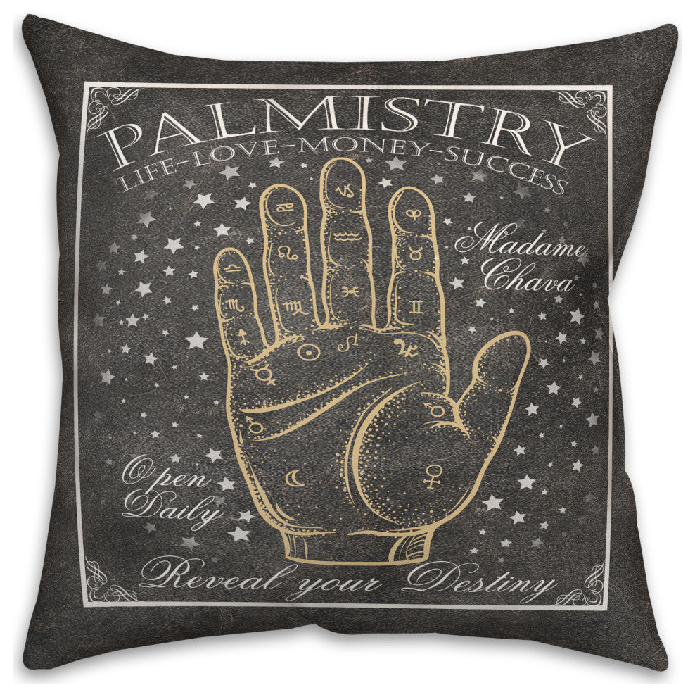 Palmistry Sign 3 16"x16" Spun Poly Pillow