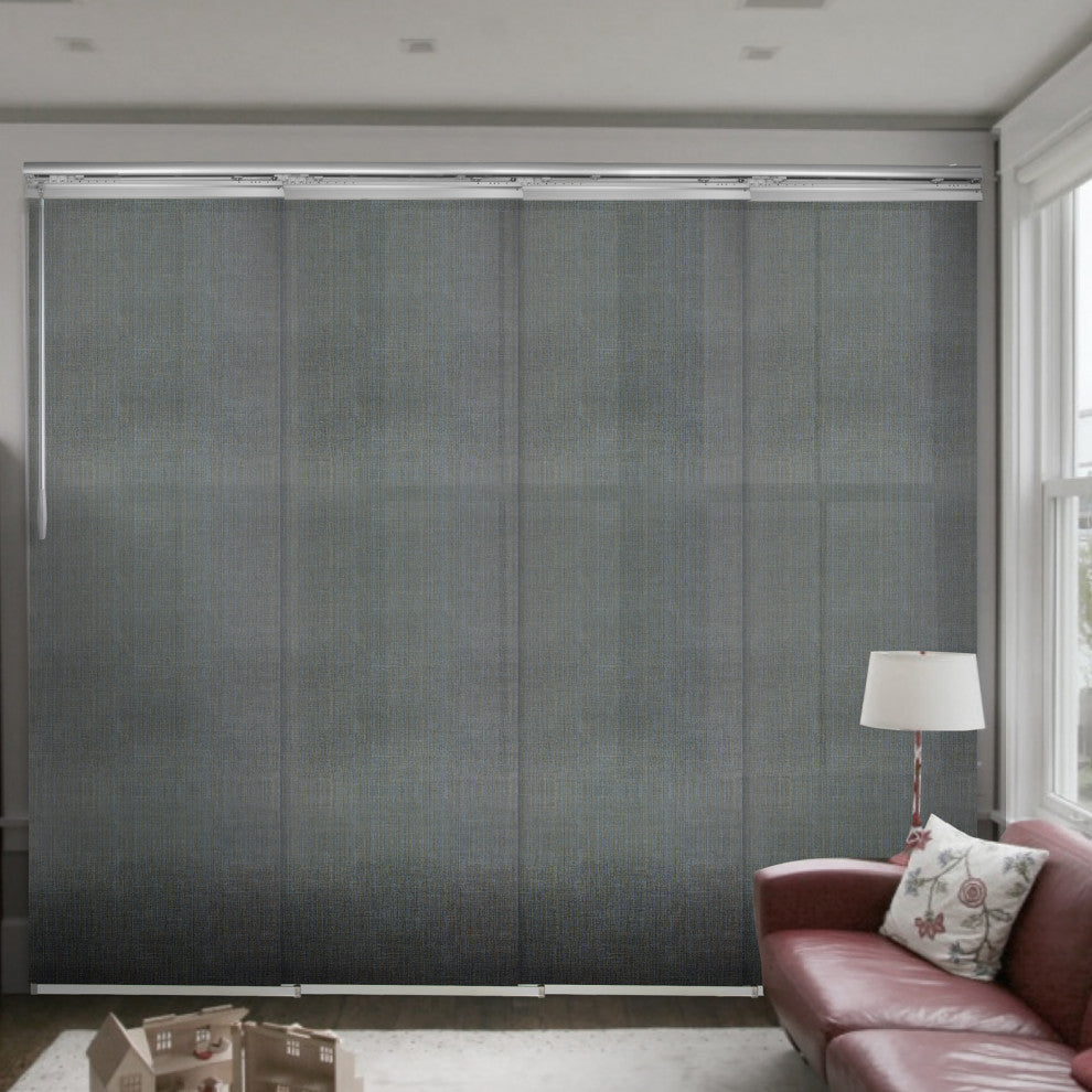 Stormy 4-Panel Track Extendable Vertical Blinds 48-88"W
