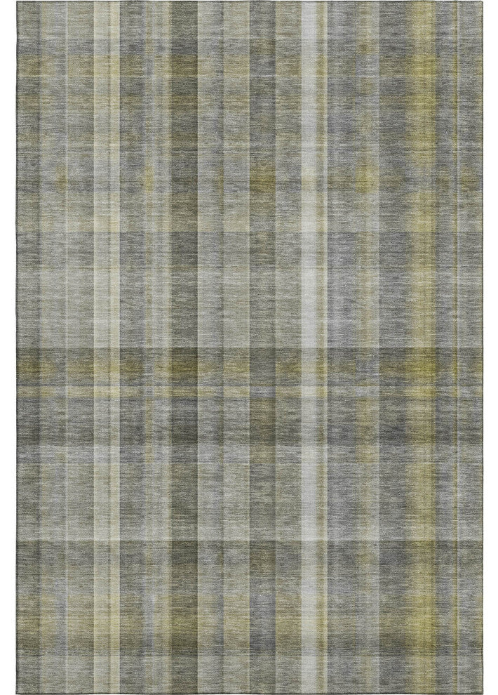 Premium Machine Washable Mayfield AMF534 Gray 9'' x 12'' Rug
