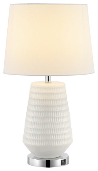 Safavieh Stark Table Lamp With USB Port White