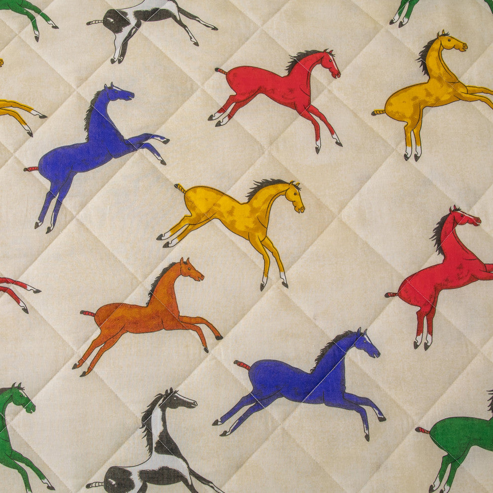 Wild Horses Reversible Quilt Set, 3-Piece, Twin