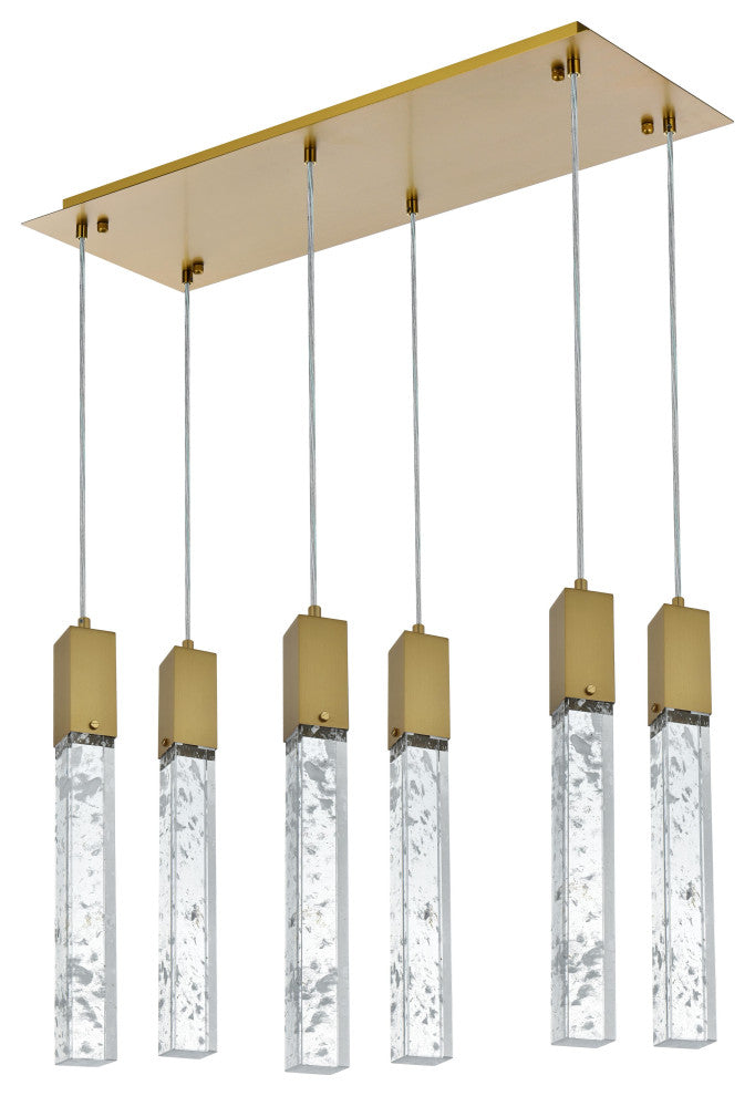 Home Living 32" Pendant, Satin Gold
