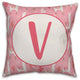 Monogram Lllama Pattern - V 16x16 Spun Poly Pillow