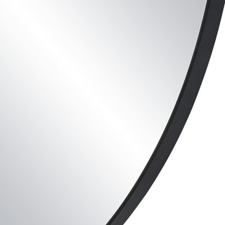 Dolly 45.25" Tall Irregular Wall Mirror, Black