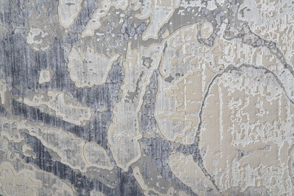 Corben R39G8 Transitional/Casual Rug, Blue, 3'x5'