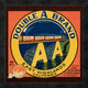 "Double A Brand Oranges" Framed Canvas Giclee by Western Litho., 18"x18"