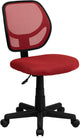 Mid-Back Red Mesh Swivel Task Chair