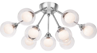 Quoizel PCSB1722 Spellbound 9 Light 23"W Semi-Flush Globe Ceiling - Polished