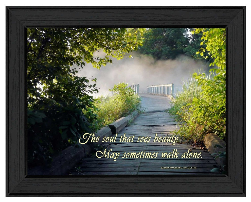 "Beauty" By Trendy Decor4U, Printed Wall Art, Ready To Hang, Black Frame