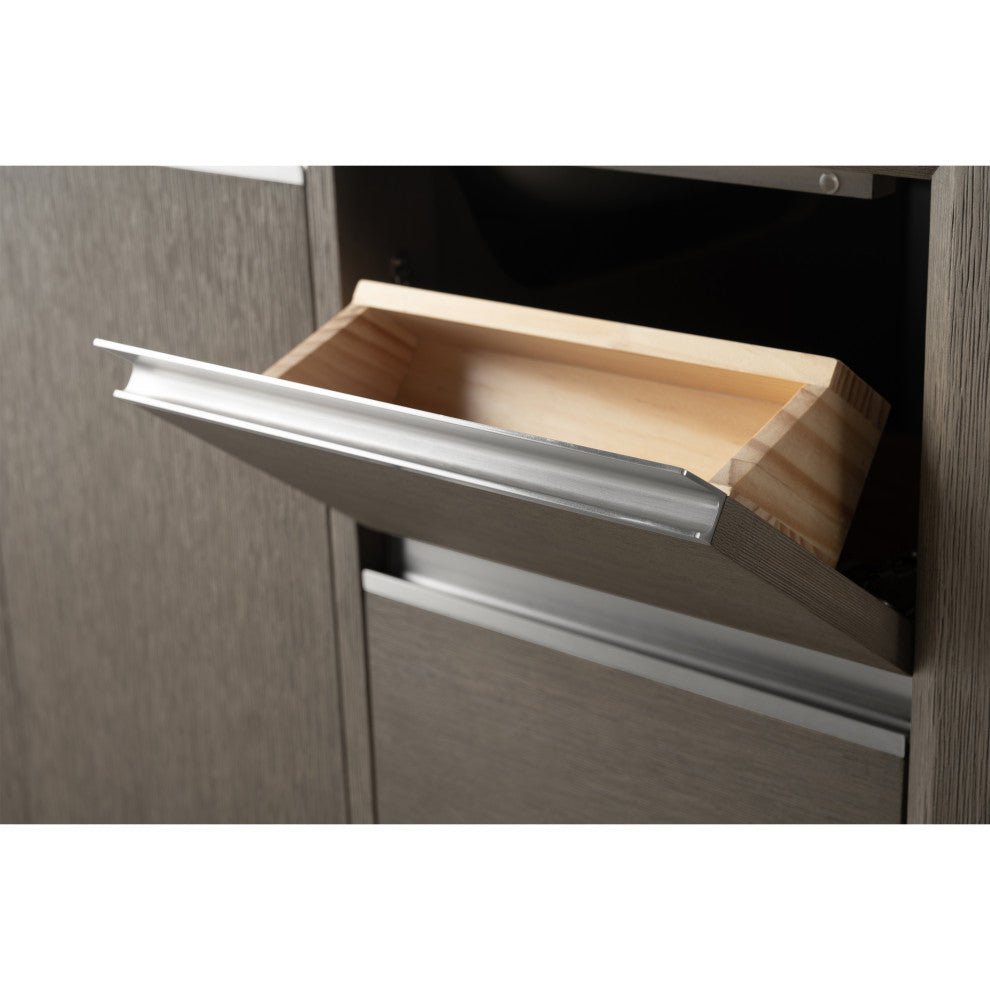 Vanity Art Bathroom Vanity With Sink, Driftwood Gray, 42" Single