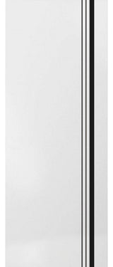 Slab Barn Door Panel 24 x 80 | Planum 0011 White Silk with  | Sturdy Finished