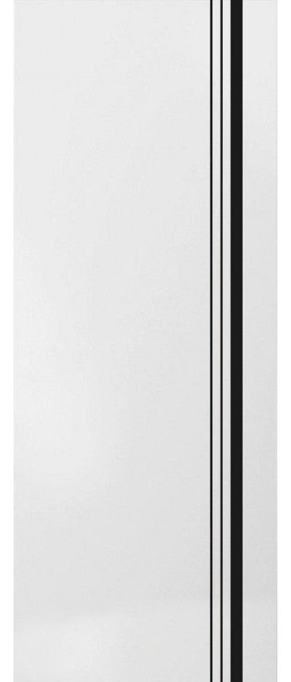 Slab Barn Door Panel 24 x 80 | Planum 0011 White Silk with  | Sturdy Finished