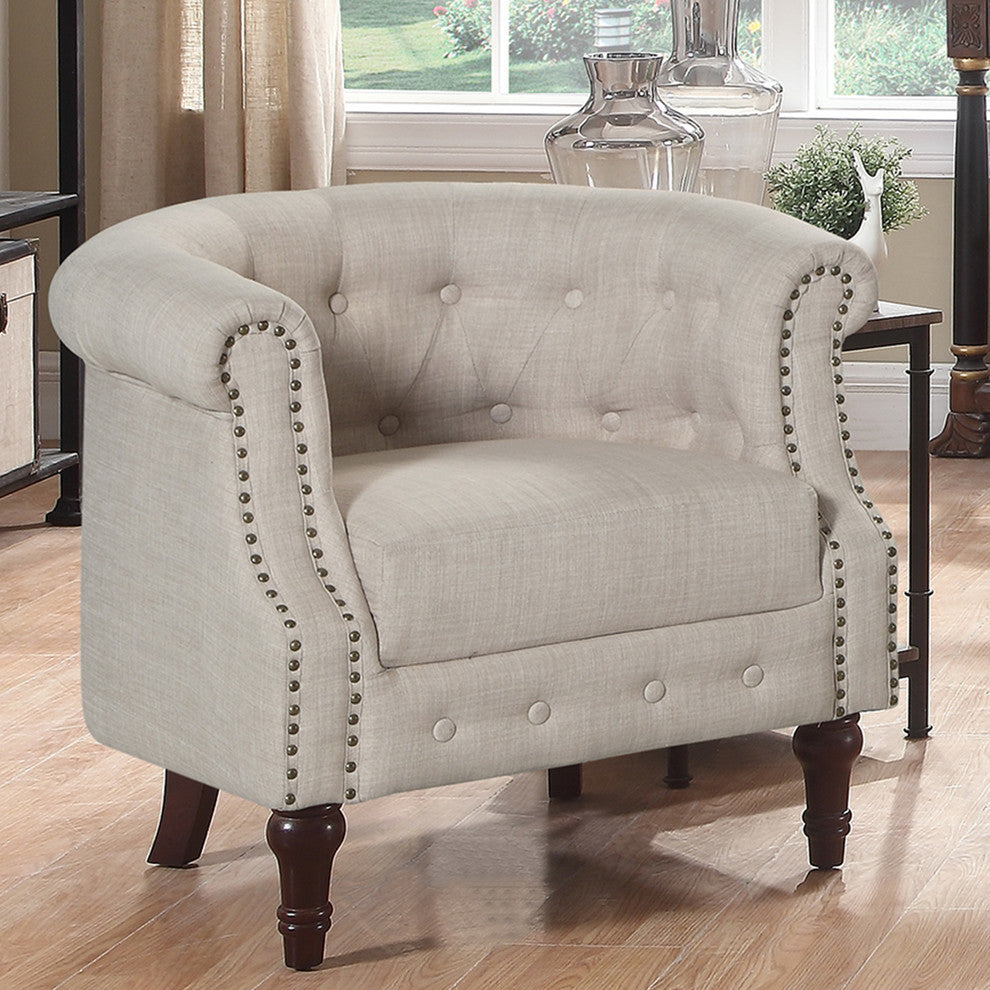 Kelty 3-Piece Living Room Set, Beige