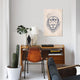 "Cool Lion" by Balazs Solti, Canvas Print, 18"x12"