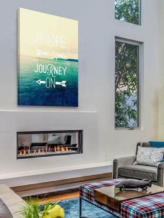 "Hope on Journey on" Print on Canvas by Sylvia Cook