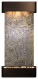 Cascade Springs Water Fountain, Green Featherstone, Blackened Copper, Round