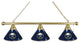 Holland Buffalo Sabres 3-Shade Billiard Light - Brass Fixture