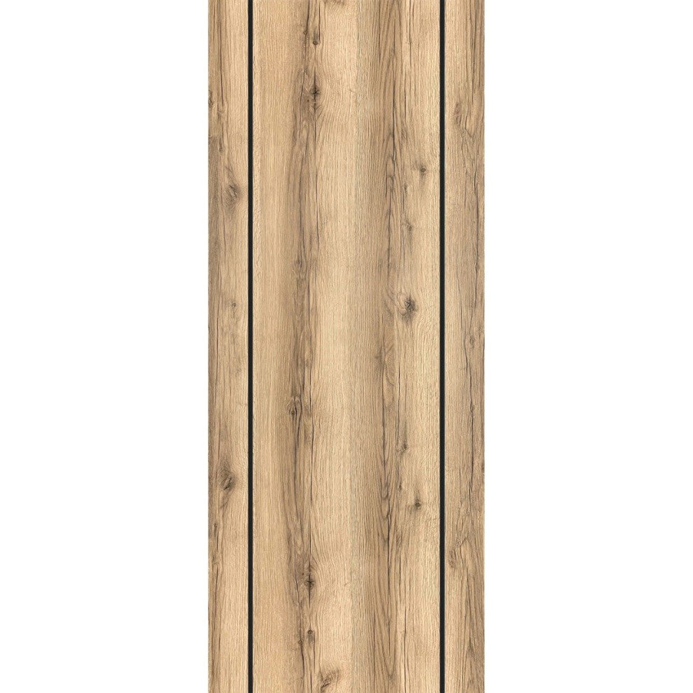 Slab Barn Door Panel 24 x 80 | Planum 0017 Oak with  | Sturdy Finished