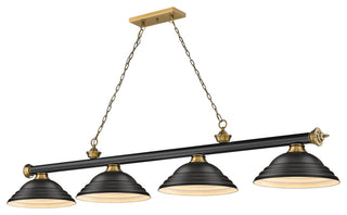 Zlite 2306-4MB-RB-SMB 4-Light Billiard, Matte Black