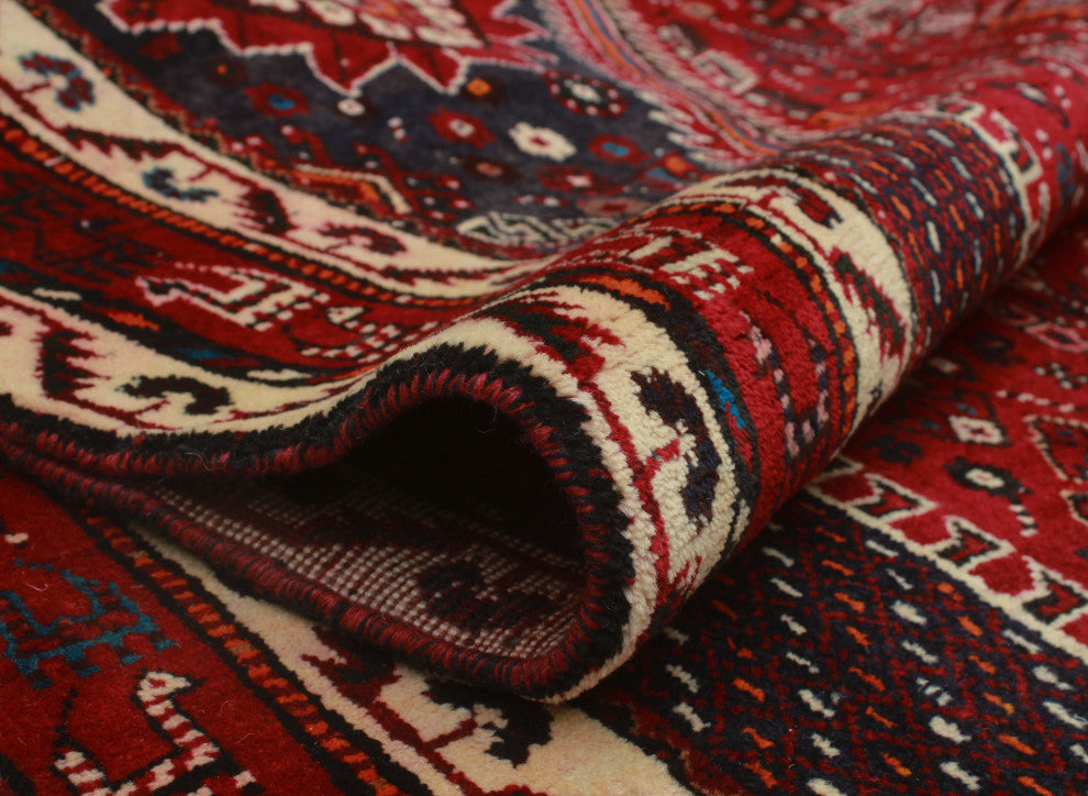 Fine Vintage Distressed Jarrett Red Rug