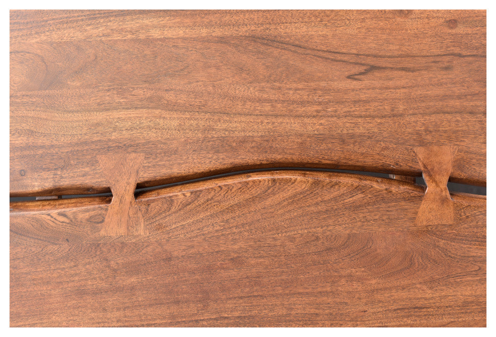 Madagascar Platform Bed Queen, Brown