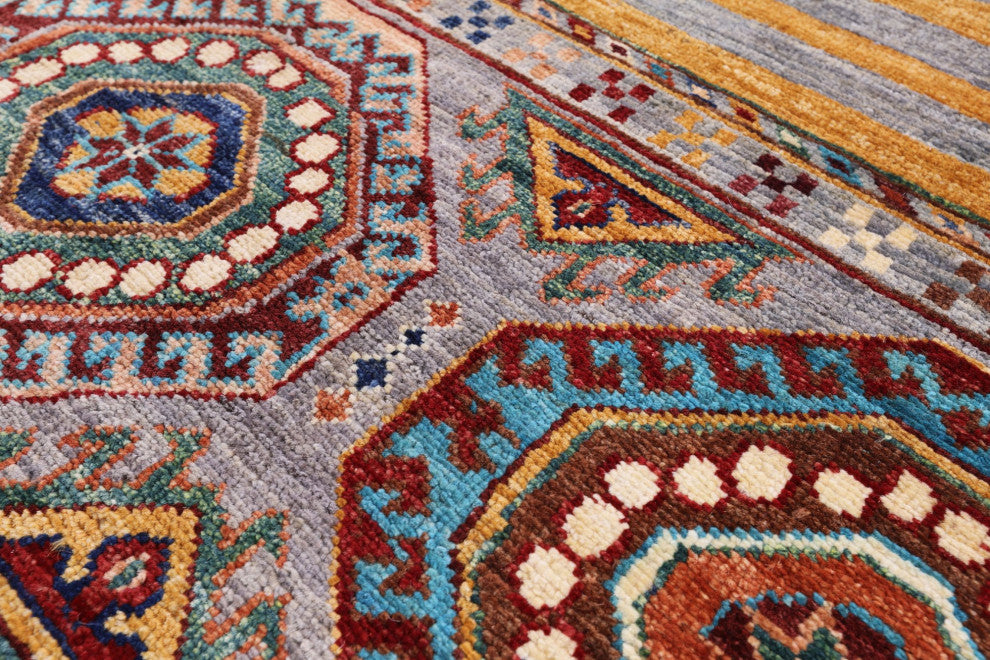 3' 3" X 5' 1" Khorjin Super Kazak Handmade Wool Rug - Q12319