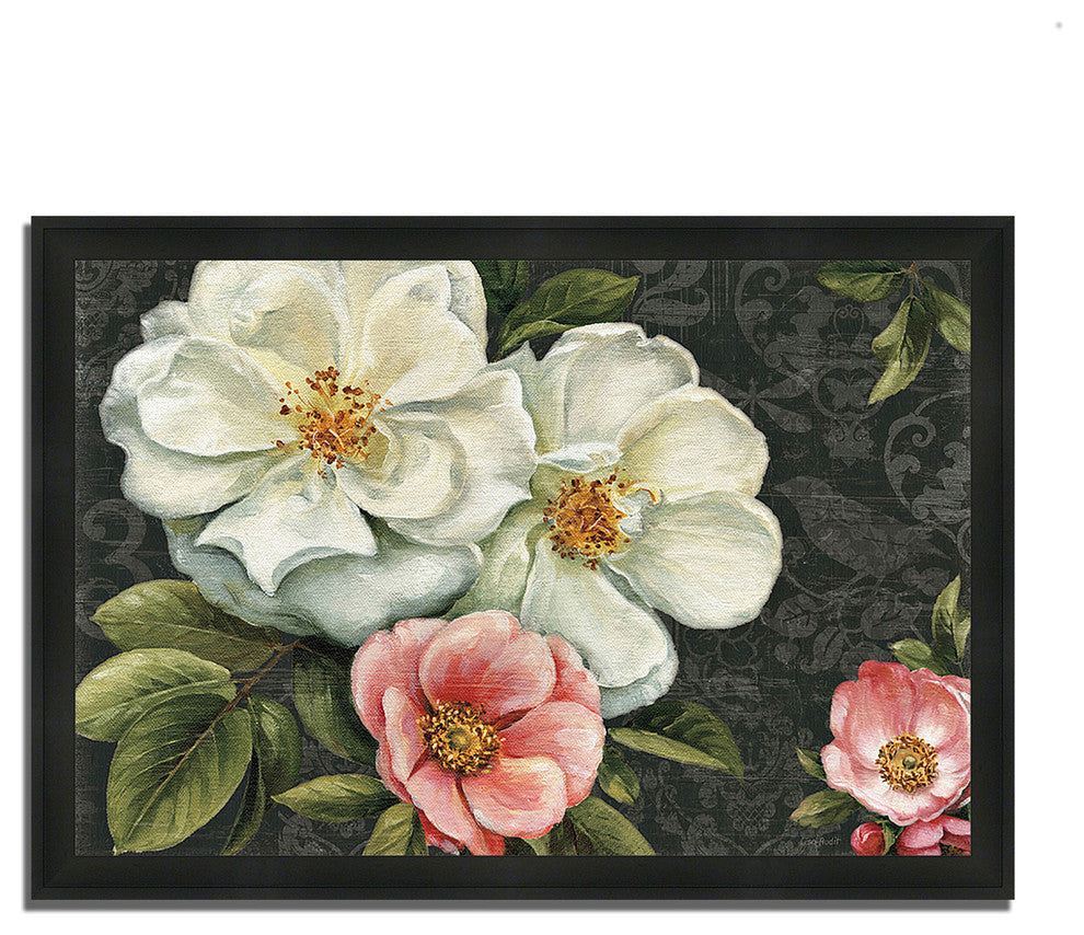 "Floral Damask I " By Lisa Audit, Framed Painting Print, Ready To Hang