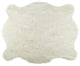 5'x8' Polar Bear Off White Faux Hide Area Rug