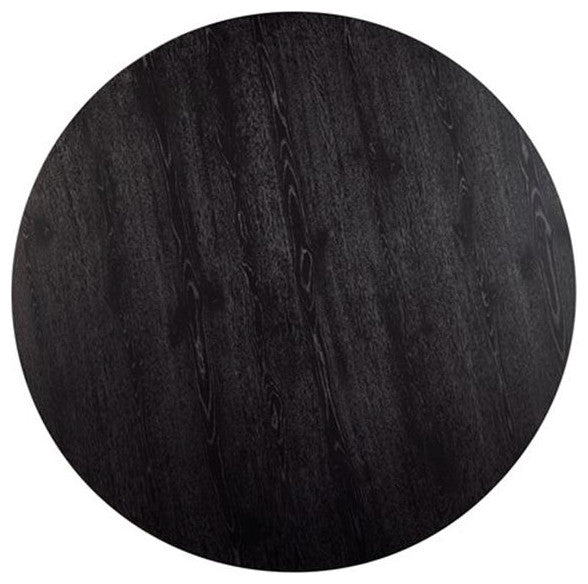 Alpine Furniture Cove Round Dining Table in Vintage Black