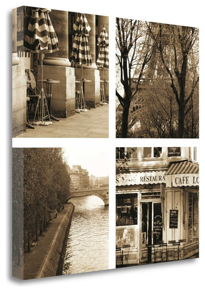 "Parisien Moments" By Marina Drasnin Gilboa, Giclee Print on Gallery Wrap Canvas