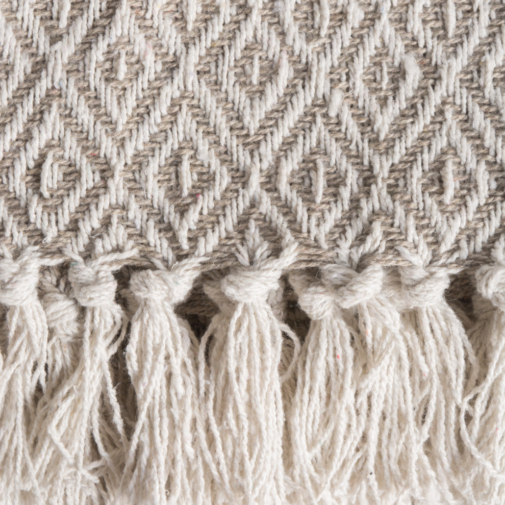 DII Stone Double Diamond Throw