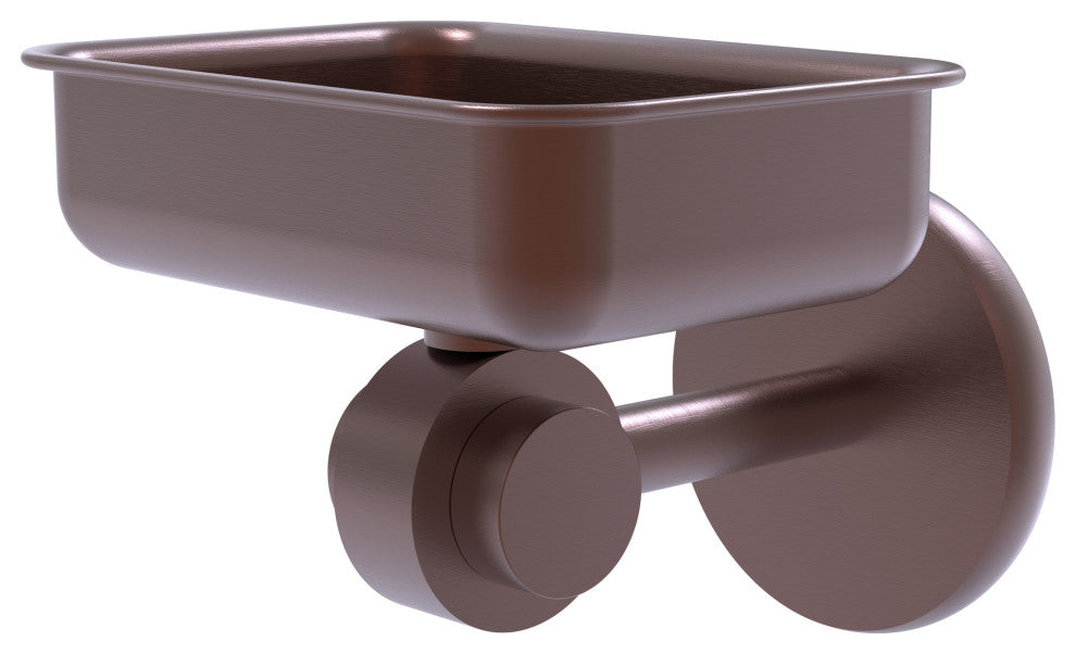 Satellite Orbit Two Wall Mount Soap Dish, Antique Copper