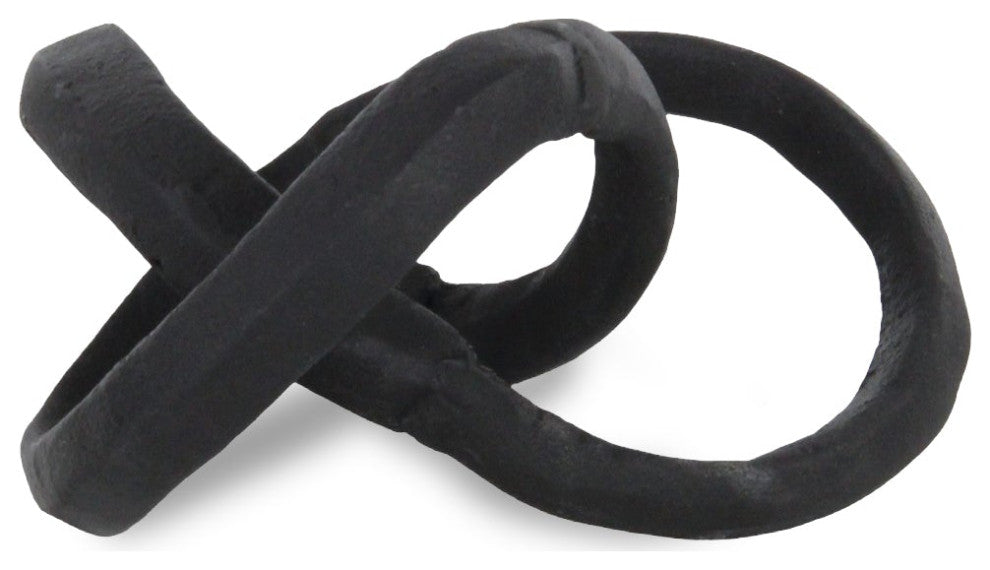 Kompo Modern Black Abstract Infinite Knot Decor