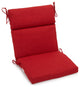 22"X45" Spun Polyester Solid Outdoor Squared Seat/ Back Chair Cushion, Paprika