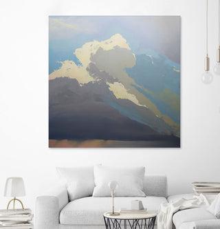 Storm over Chisos - 54 x 54 by Cap Pannell