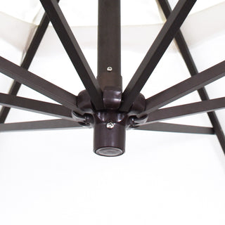 9' Cantilever Umbrella Deluxe Crank Lift, Bronze, Pacifica, Capri
