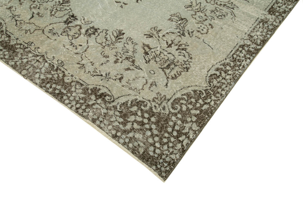 Rug N Carpet - Handmade Anatolian 5' 6" x 9' 4" Antique Overdyed Area Rug
