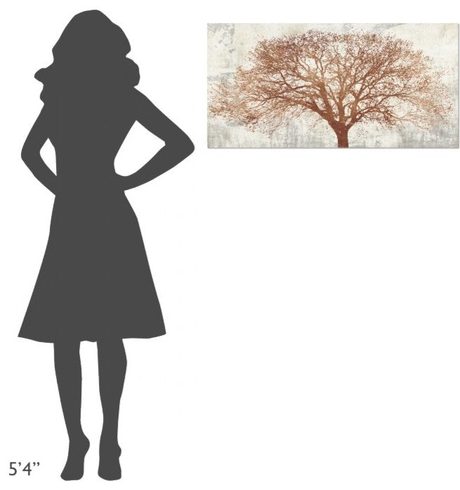 "Tree of Bronze" Stretched Canvas Giclee by Alessio Aprile, 36x18"