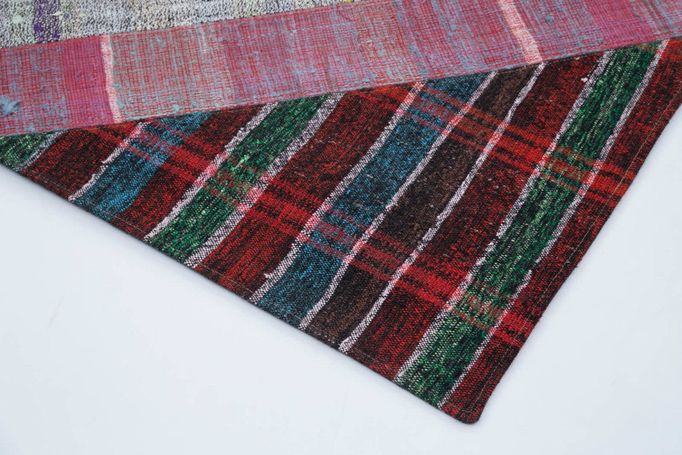 Rug N Carpet - Handmade Turkish 6' 9'' x 10' 0'' Rustic Patchwork Kilim Rug